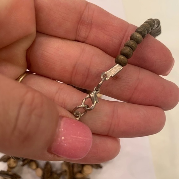 💐5/25 Multi strand coconut bead boho statement necklace - Picture 4 of 7